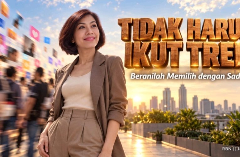 Tidak Harus Ikut Tren, Beranilah Memilih dengan Sadar
