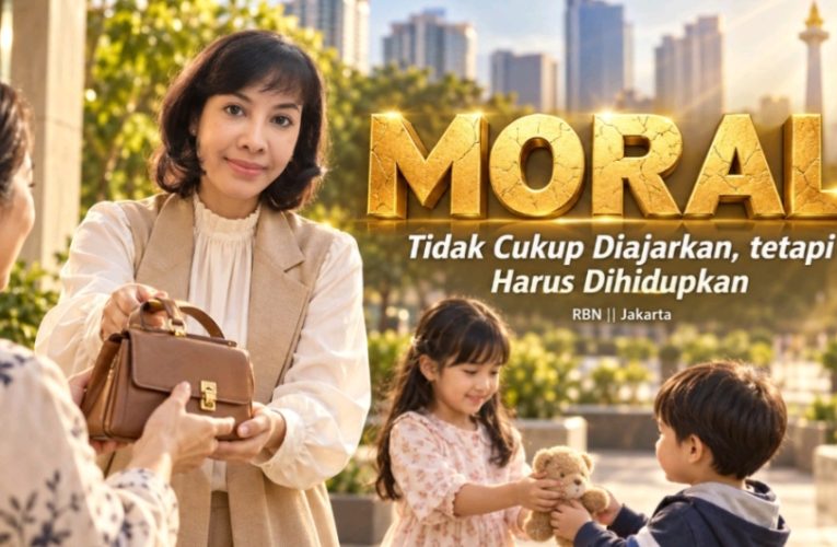 Moral Tidak Cukup Diajarkan, tetapi Harus Dihidupkan