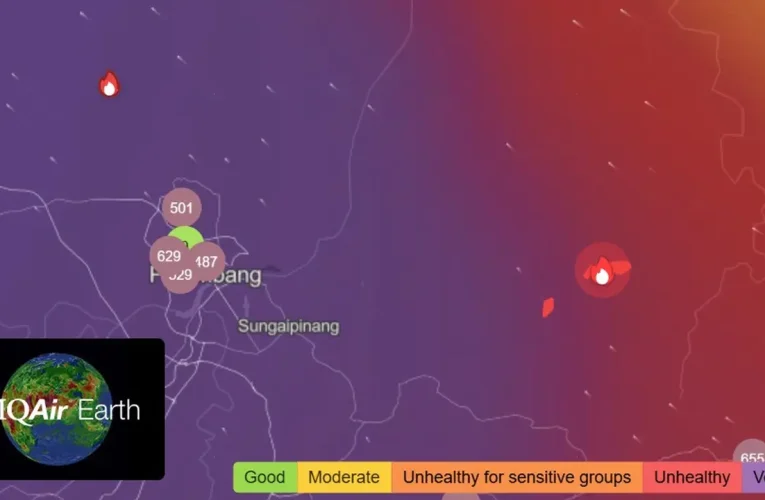 Kualitas Udara Palembang dan Jambi Tembus Level Berbahaya Efek Kabut Asap Karhutla