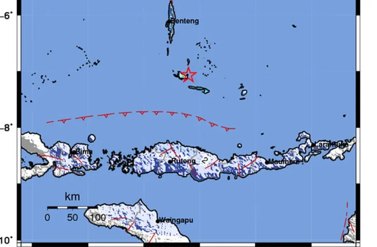 Gempa Magnitudo 5,1 Guncang Selayar Sulsel