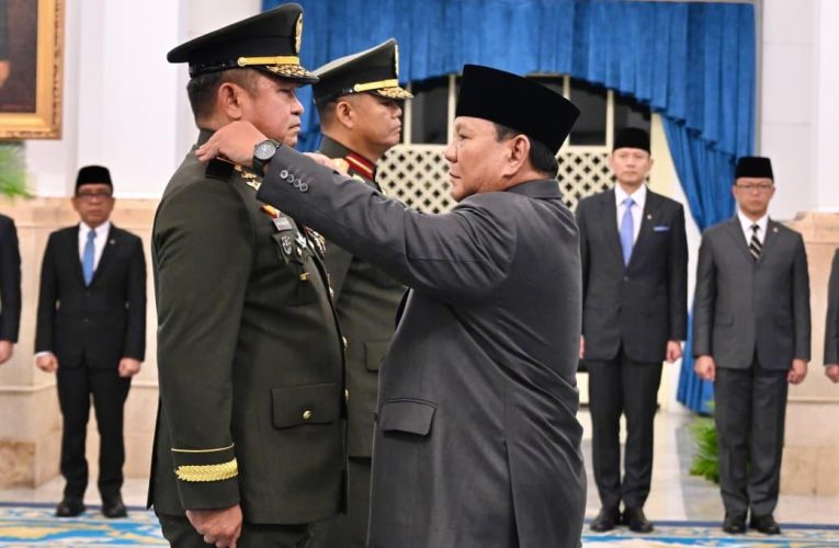 Presiden Prabowo Lantik Maruli Simanjuntak sebagai Wakil Panglima TNI dan Kepala BNPP