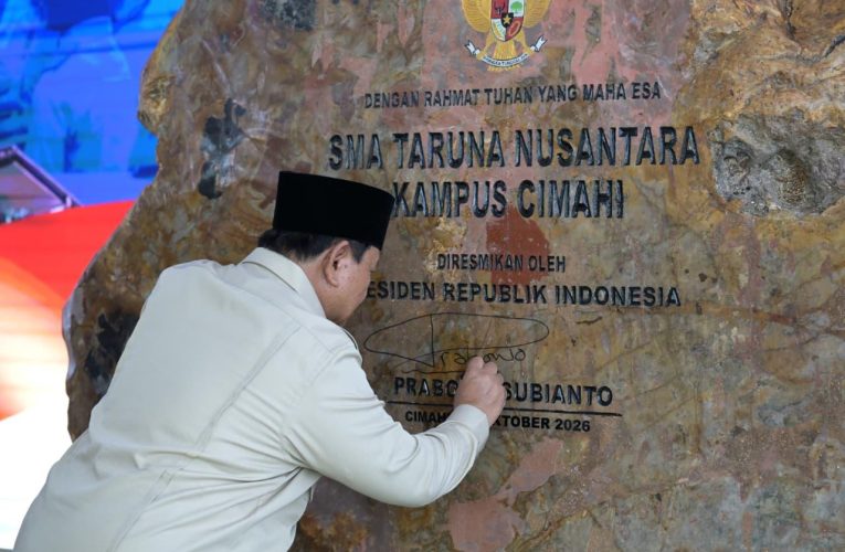 Presiden Prabowo Resmikan SMA Taruna Nusantara Kampus Cimahi