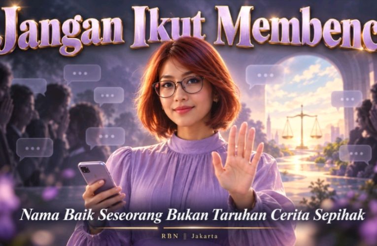 Jangan Ikut Membenci, Nama Baik Seseorang Bukan Taruhan Cerita Sepihak