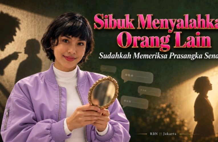 Sibuk Menyalahkan Orang Lain, Sudahkah Memeriksa Prasangka Sendiri!